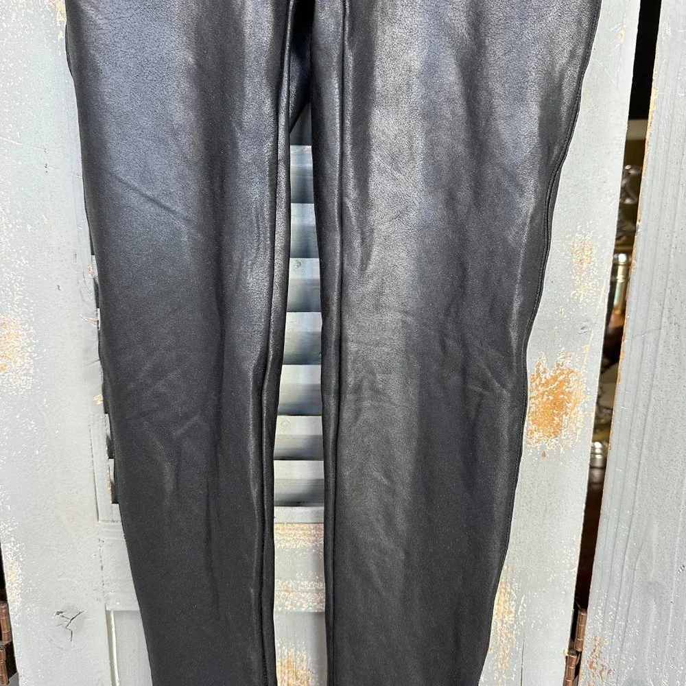 Spanx Faux Leather Leggings Black Sz S NWOT - Picture 4 of 13